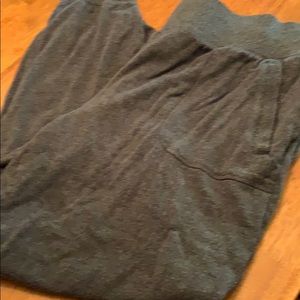 Athleta, dark grey sweats, thin leg, XL